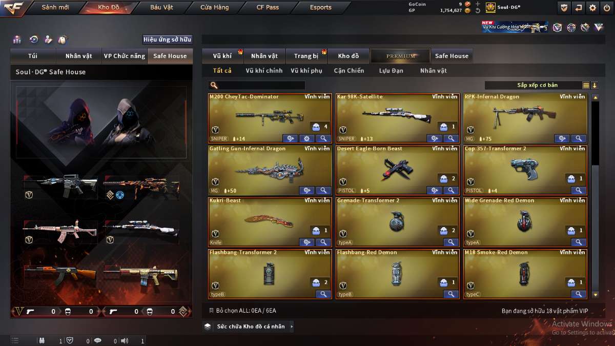 shop acc cf uy tin gia re